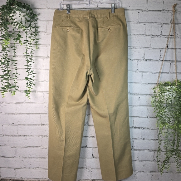 Incotex Men's Dark Khaki Chino Lino Linen Blend Quality Pants Mens 32 - Picture 3 of 9